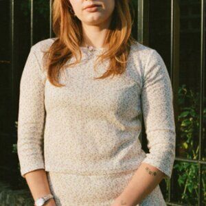 Highgate Top Lisa Says Gah - Ivory Buds - SMALL and XL ONLY